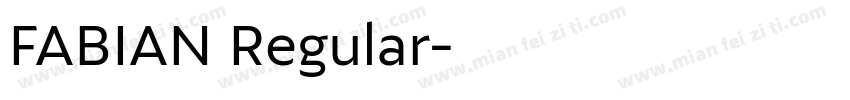FABIAN Regular字体转换